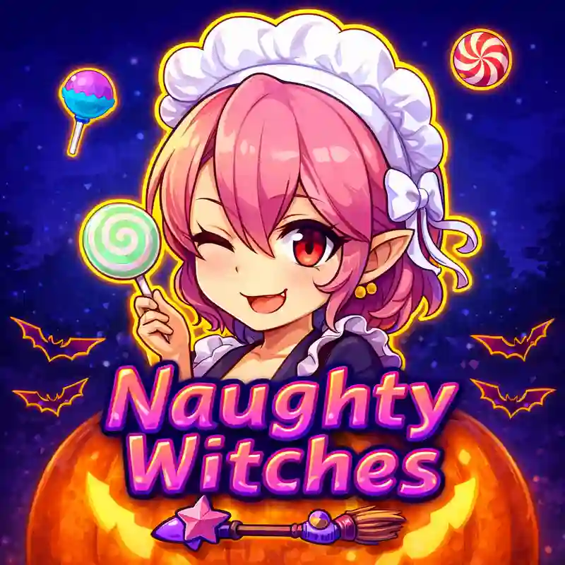 Naughty Witches slot game interface